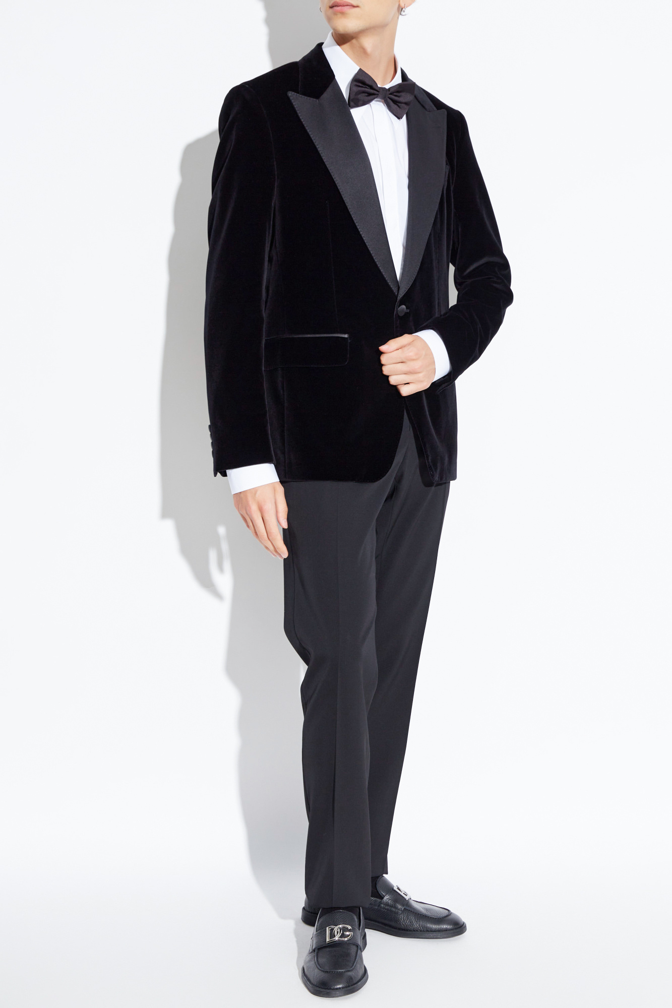 ジャケット Dolce & Gabbana Black velvet blazer (F297XTFUVG7 N0000) Black Velvet Blazer Dolce & Gabbana - SchaferandweinerShops